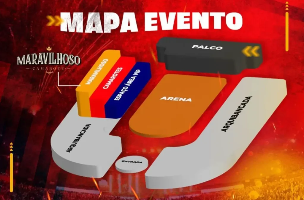 Mapa da Festa e Show Emapa 2024 - Avaré